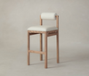 Whitewash Reade Dining Stool Chair